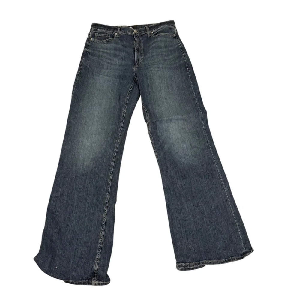 Banana Republic Mens Dark Wash Straight Leg Denim Jeans Blue Sz 31x33 Stretch